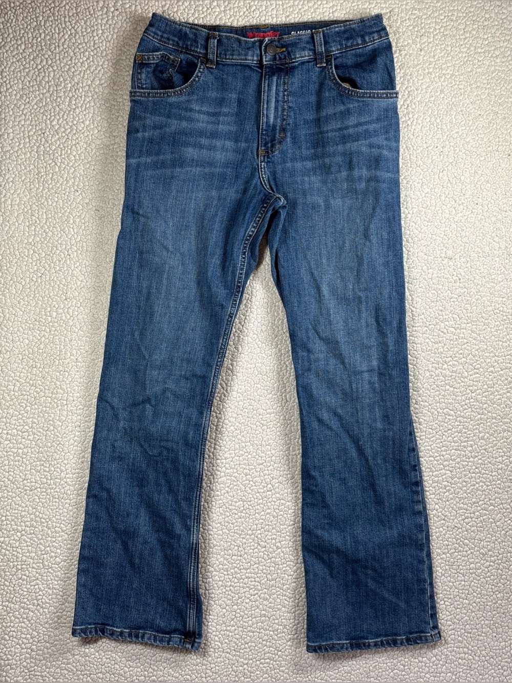 Wrangler Boys Five Star Classic Stretch Bootcut Jean Size 16 Regular Medium Wash